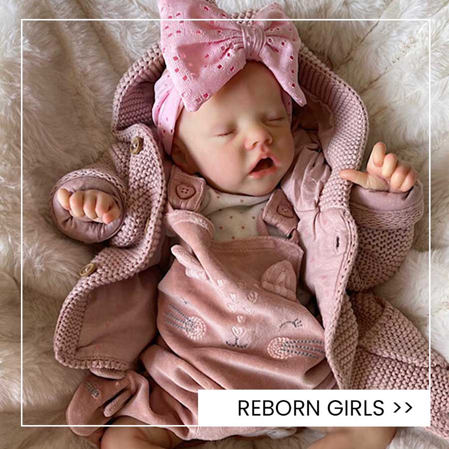 UK Reborn Baby Doll 19 Sleeping Baby Girl or Boy 